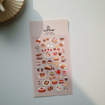 Breakfast Foods Sticker Sheet