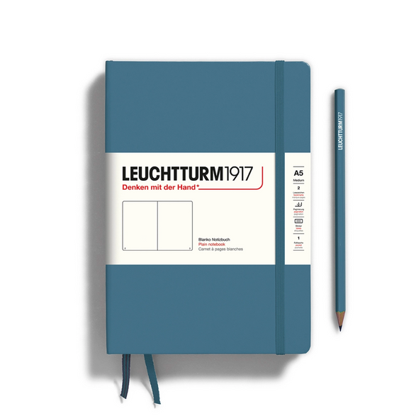 Leuchtturm Blank Notebook: Stone Blue (A5)
