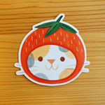 Strawberry Cat Sticker