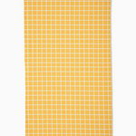 Orange Grid Tea Towel