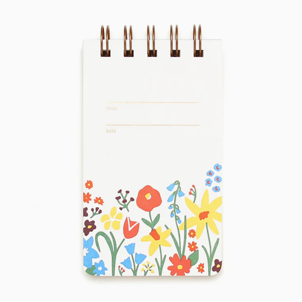 Lined Reporter Notebook: Florals