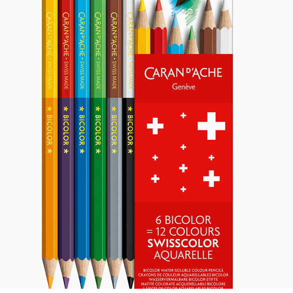 Swisscolor Bicolor Pencil - Set of 12