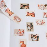 Tabby Cats Stamp Washi Tape (25mm)