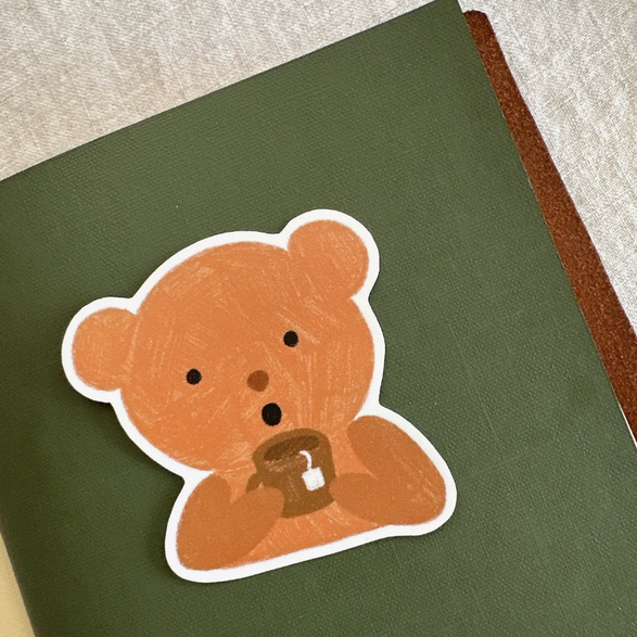 Tea Bear Sticker