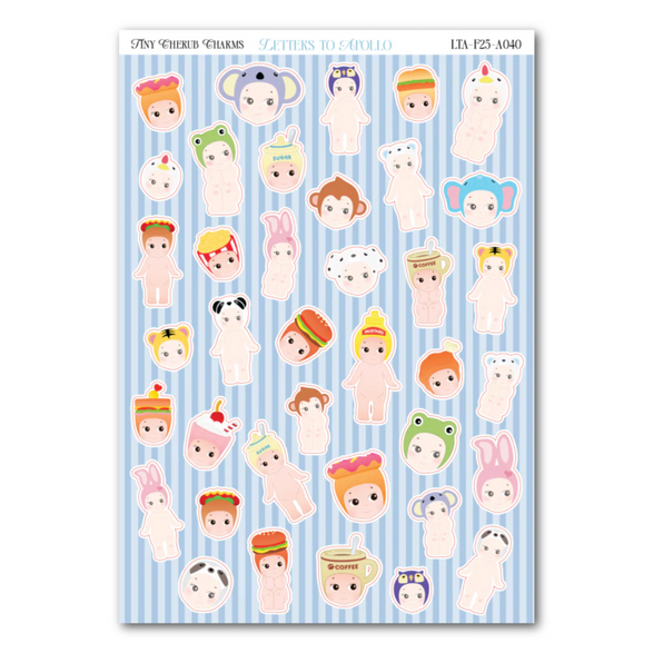 Tiny Cherub Charms Sticker Sheet