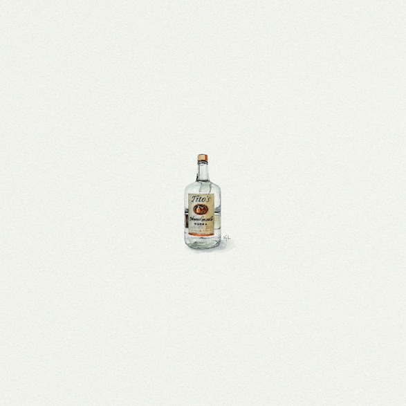 5x5 Art Print: Mini Tito's Vodka