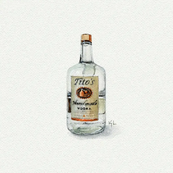 5x5 Art Print: Mini Tito's Vodka