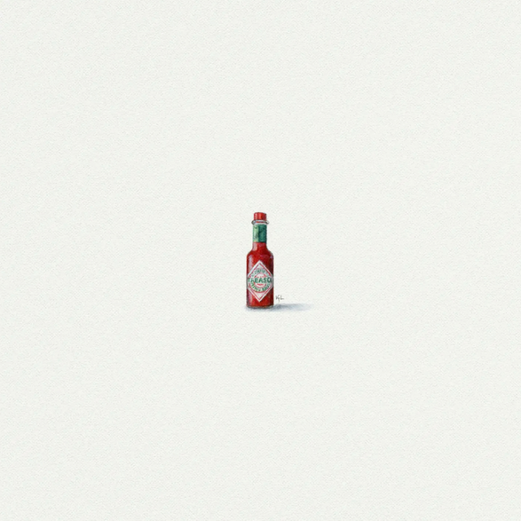 5x5 Art Print: Mini Tobasco