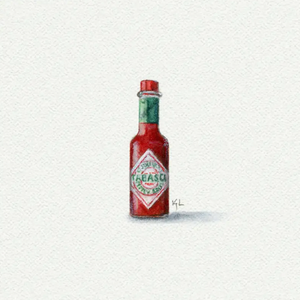 5x5 Art Print: Mini Tobasco