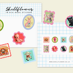 Toys Washi Flake Sticker Set