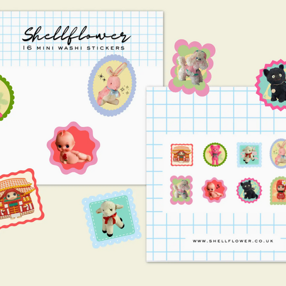 Toys Washi Flake Sticker Set