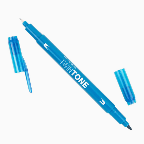 Twin Tone Dual Tip Marker Pen - 28 color options