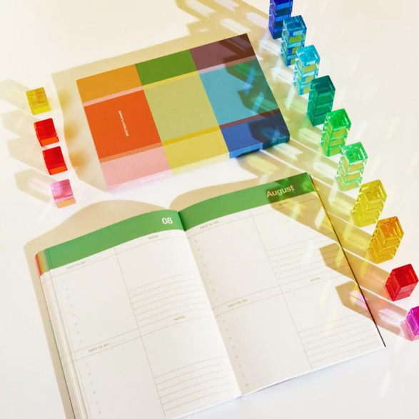 Undated Monthly Planner: Spectrum