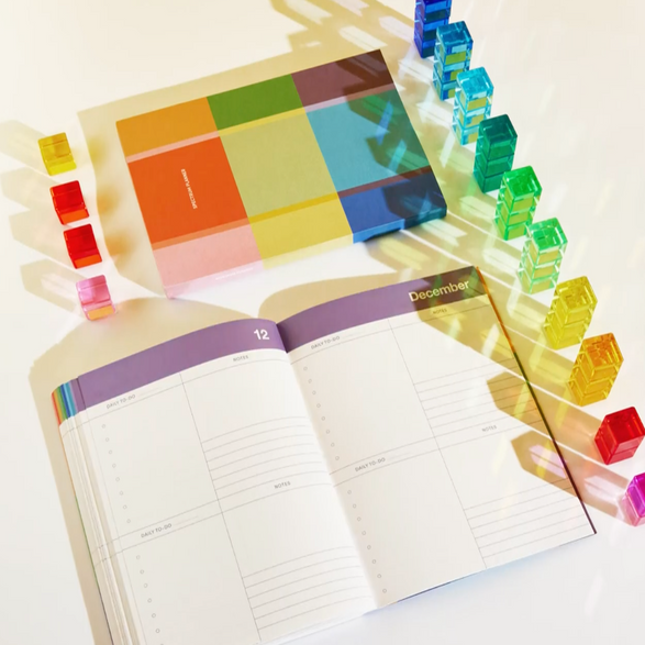 Undated Monthly Planner: Spectrum