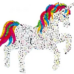 Mini Rainbow Unicorn: Sticker Tear Off Sheet (1)