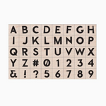 Uppercase Letters Ink and Stamp Set