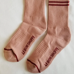 Vintage Pink Boyfriend Socks