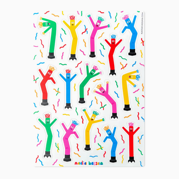 Wacky Wavers Sticker Sheet