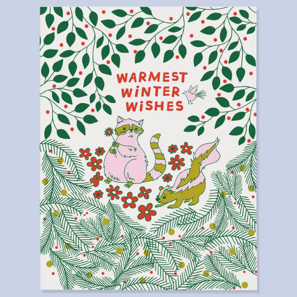 Warmest Winter Wishes Raccoon