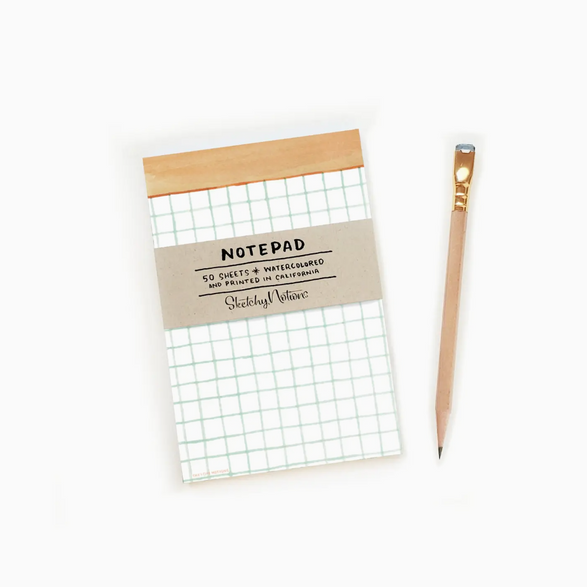 Mint Graph Paper Notepad