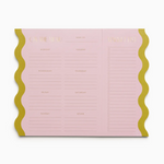 Wavy Meal Planner Notepad