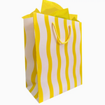 Wavy Yellow Gift Bag