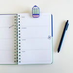 Blue + Mint Wavy Undated Weekly Planner