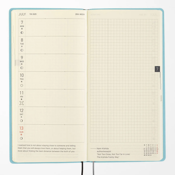 2025 Hobonichi Weekly Planner: Vanilla Soda