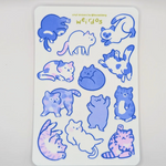 Cat Weirdos Sticker Sheet