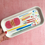 White Crochet Trinket Dish