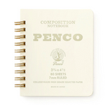 Lined Notebook: Mini Penco White