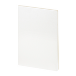 Lined Vegan Leather Notebook: White (A5)