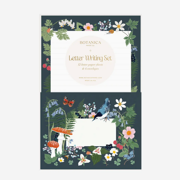 Blue Woodland Letter Writing Set