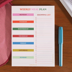 Colorful Meal Planner Notepad