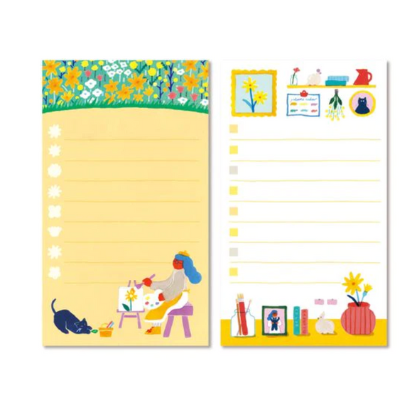 Mini Things To Do Notepad: Yellow Landscape