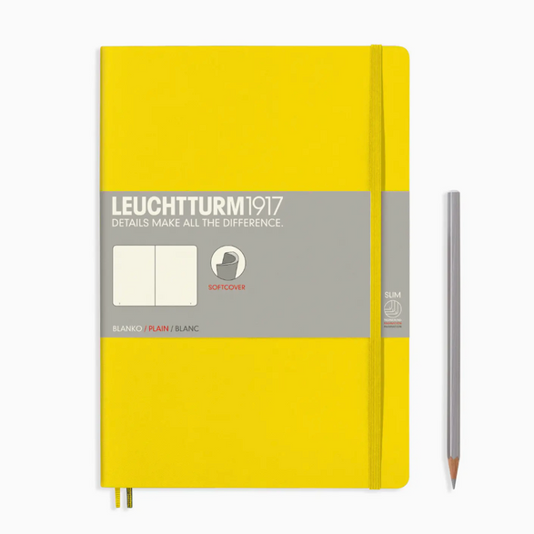 Leuchtturm Blank Notebook: Yellow (Soft Cover) (B5)