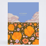 Blank Notebook: Poppy Field