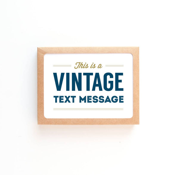 Vintage Text Boxed Set