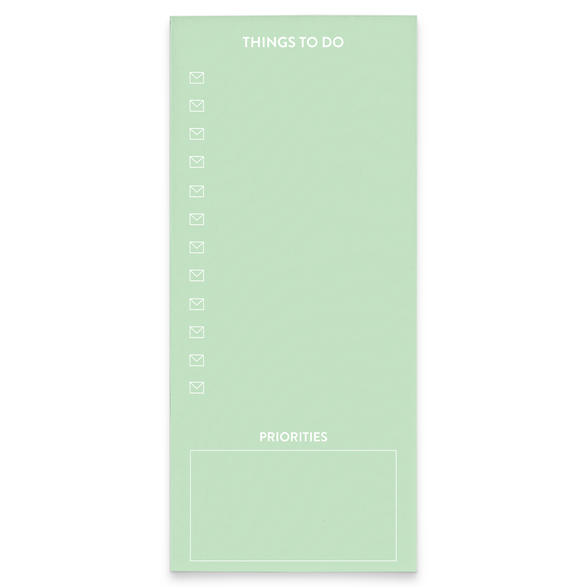 Mint Envelope Checklist Notepad