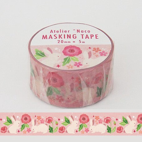 Pink Bunnies Washi Tape (20mm)