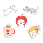 Cute Cat Apple Sticker Pack