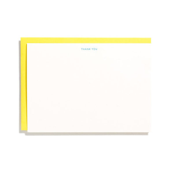 Minimal Letterpress Thank You Boxed Set