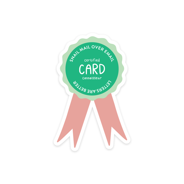 Certified Card Connoisseur Badge Vinyl Sticker