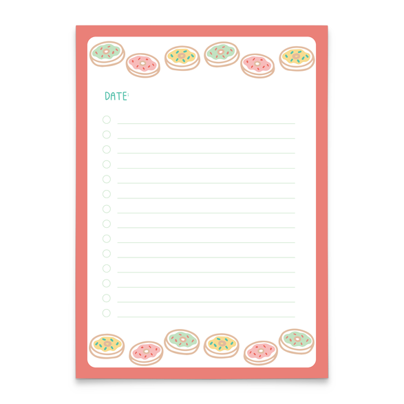 Donuts Checklist Notepad