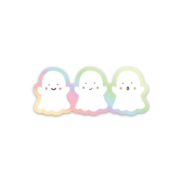 Ghostie Trio Holographic Sticker