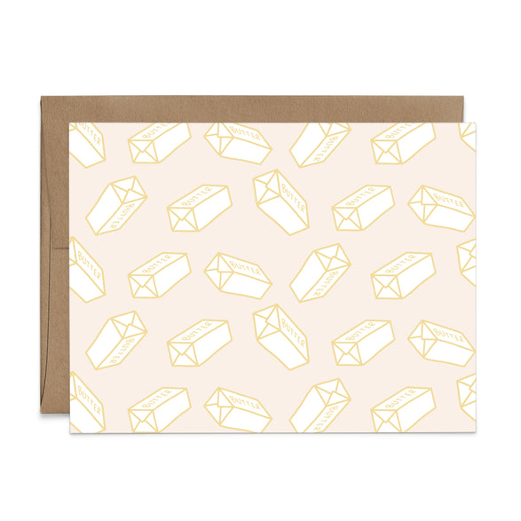 Butter on Blush Greeting Card