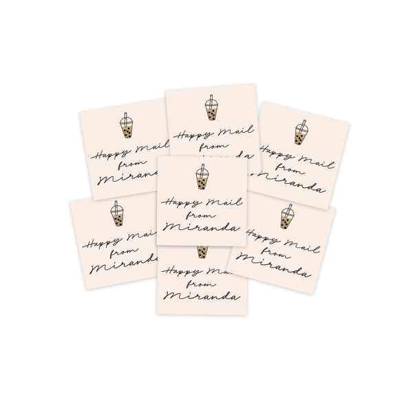 Custom 2" Sticker Labels: Happy Mail