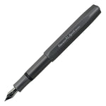 An image of an open grey Kaweco AL Sport Fountain Pen with text "Kaweco AL Sport Germany" on the side