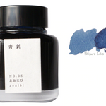 An image of a bottle of number 05 Kyoto TAG ink with an ink swatch