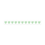 Mint Hearts Washi Tape - 15mm